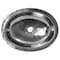 Nantucket Sinks 17.75 Inch x 13.75 Inch Hand Hammered Stainless Steel Oval Undermount Bathroom Sink OVS - alternate 1